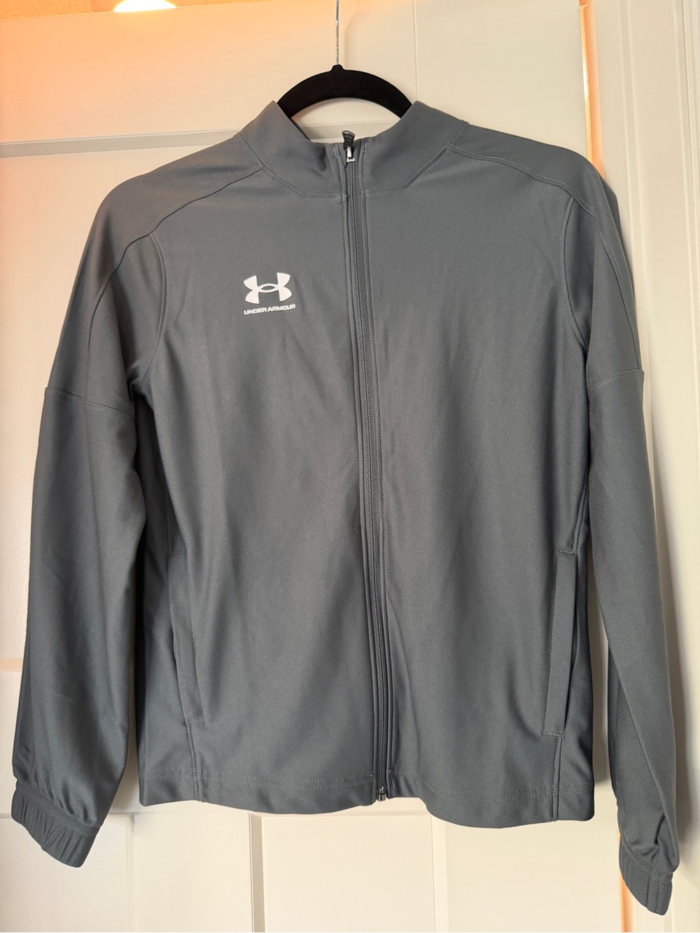 Under Armour Youth Full-Zip Performance Jacket in Gray